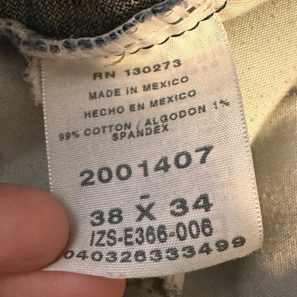 Lee Men's Premium Select Classic Fit Blue Jeans 38x34